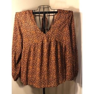 Mossimo Boho floral print blouse